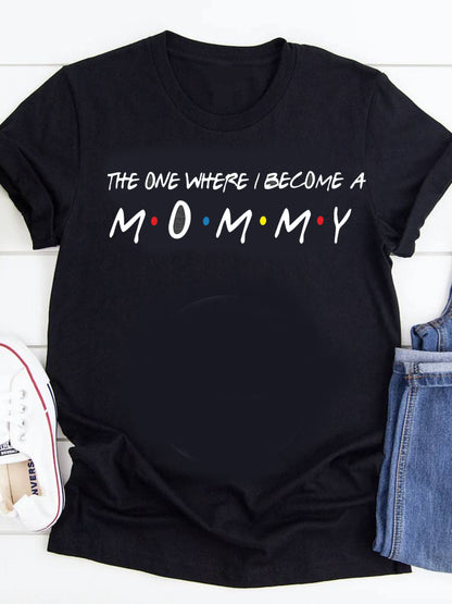 The One Where I Become A Mommy Announcement Family Matching Shirt