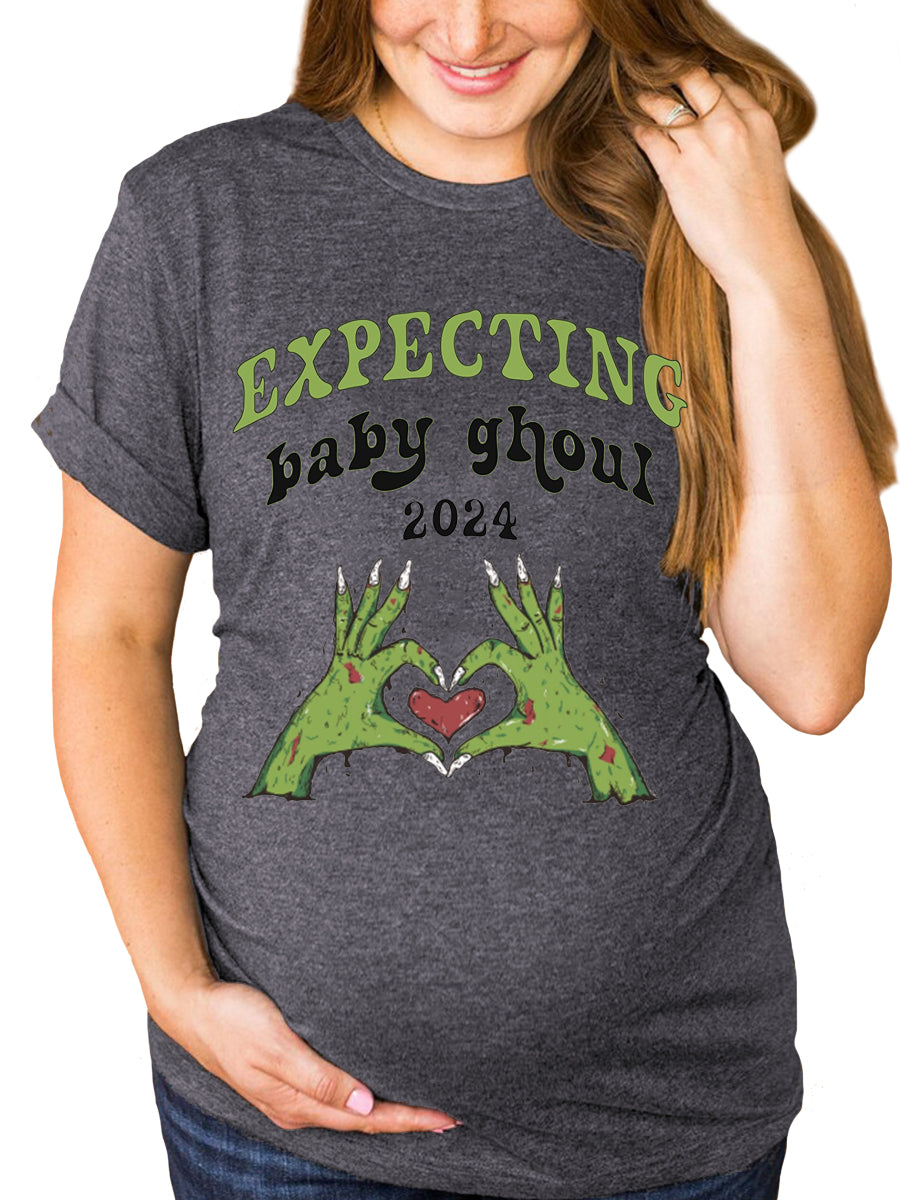 Expecting Baby Ghoul 2024 Maternity Shirt