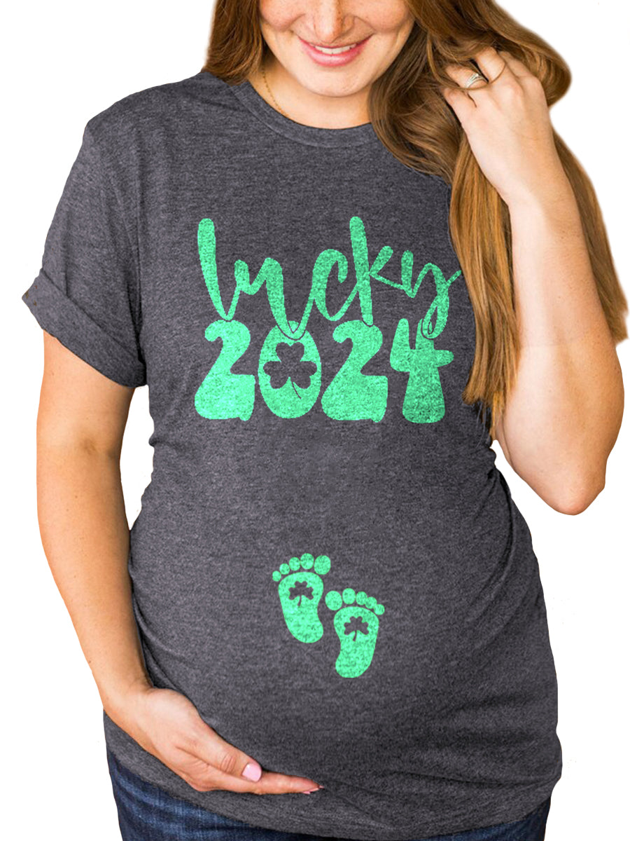 Lucky 2024 Maternity Shirt