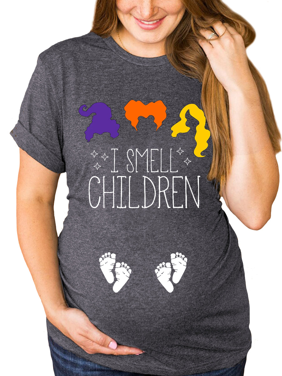 I Smell Children Twins Announcement Maternity Shirt