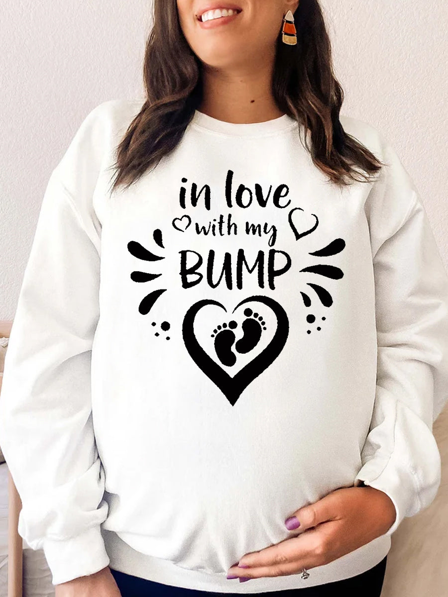 In Love With My Bump Couple Maternity Sweatshirt