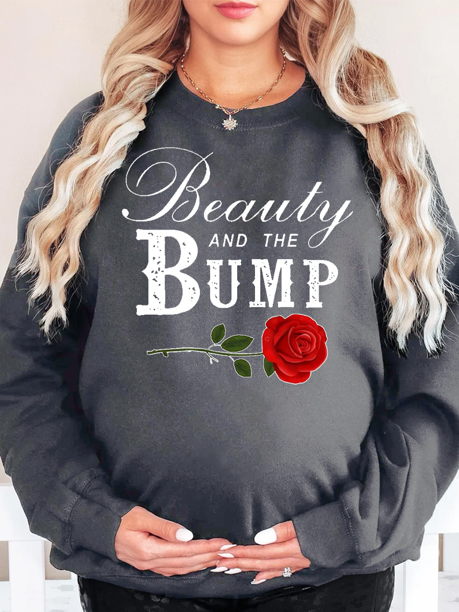 Beauty And The Bump Maternity Sweatshirt