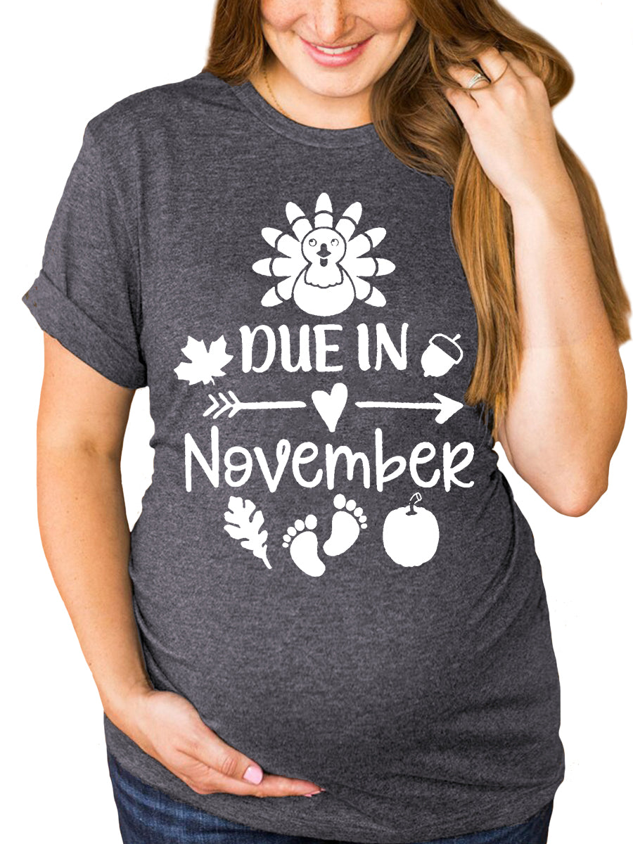 Due In November Maternity Shirt