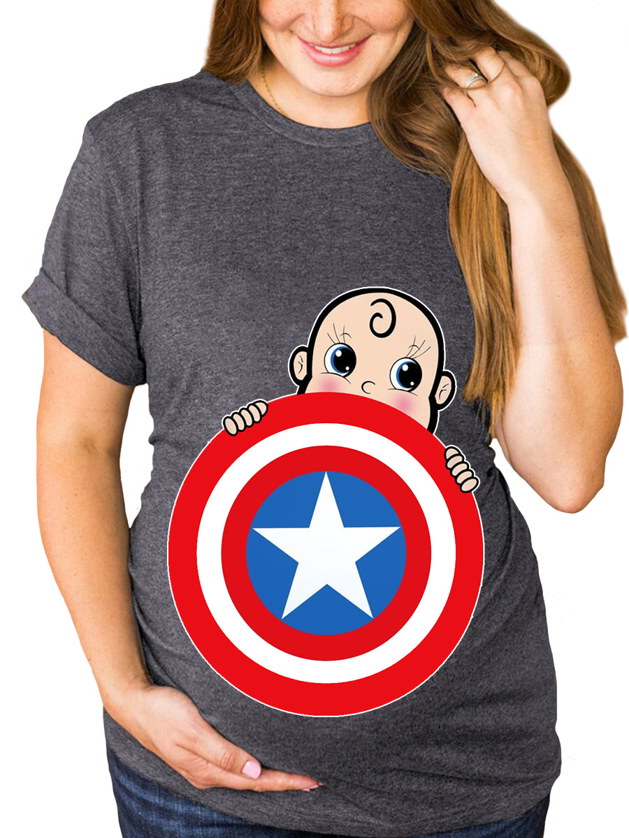 American Boy Pregnant Maternity Shirt