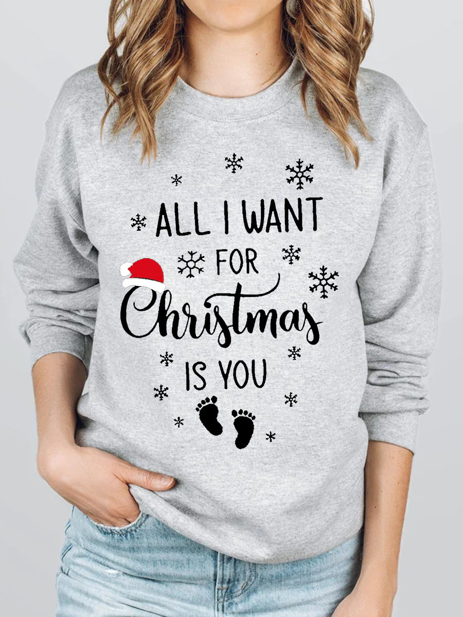 All I Want For Christmas Is You Maternity Shirt