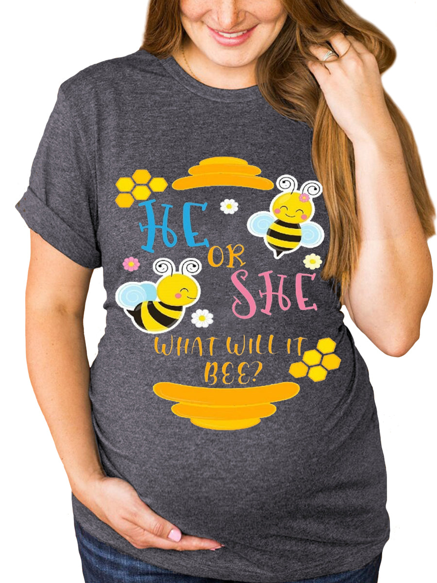 He Or She What Will It Bee Maternity Shirt