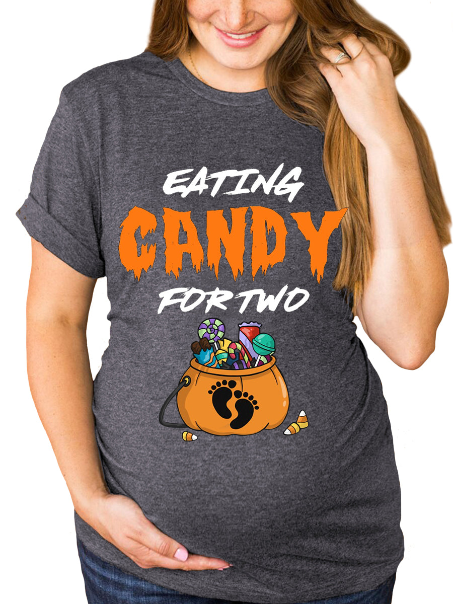 Eating Candy For Two Maternity Shirt