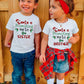 Santa Is Promoting Me To Mommy Announcement Family Matching Shirt