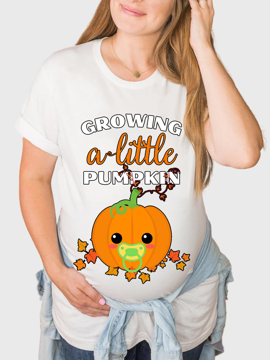 Growing A Little Pumpkin Maternity Shirt