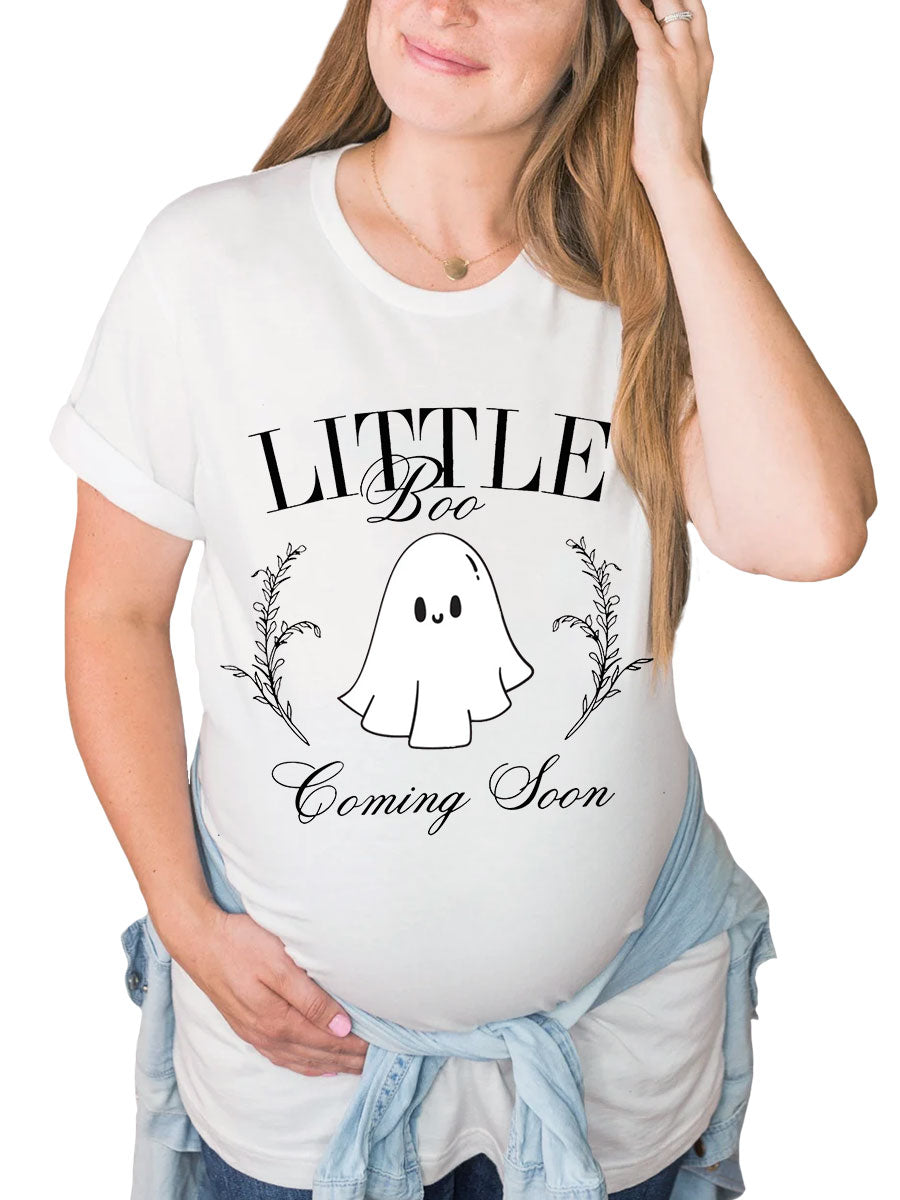 Little Boo Coming Soon Maternity Shirt