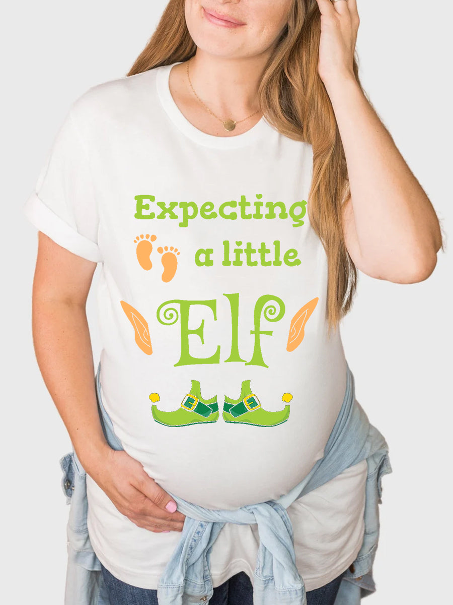 Expecting A Little Elf Maternity Shirt