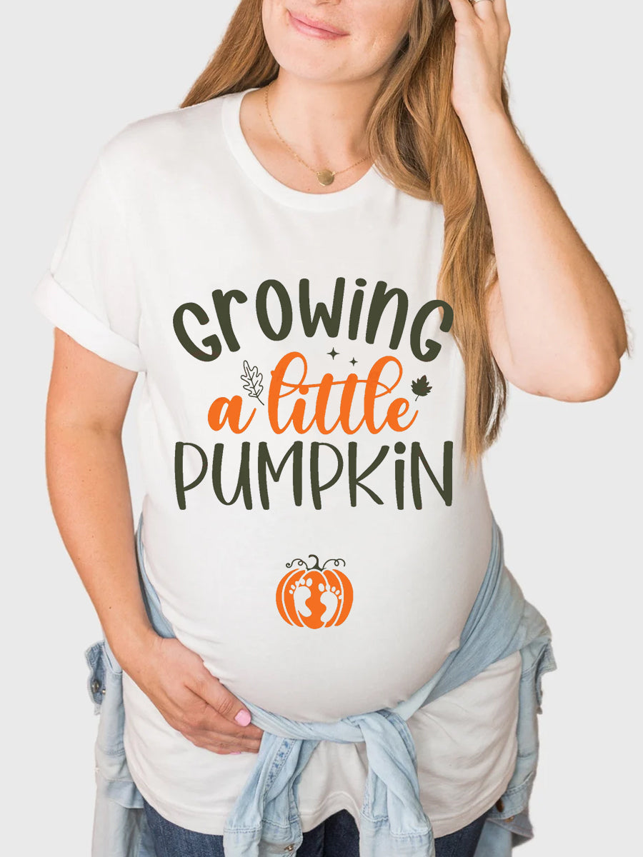 Growing A Little Pumpkin Maternity Shirt