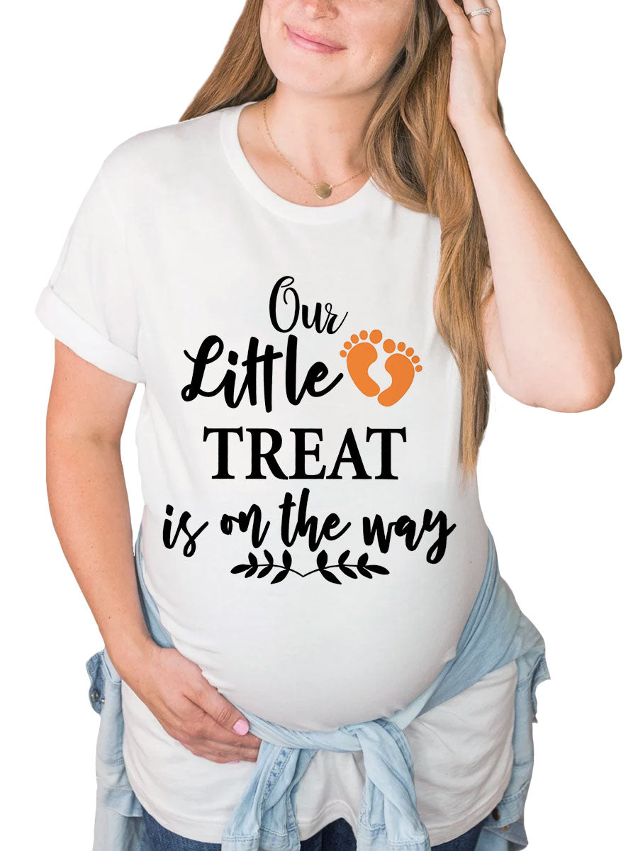 Our Little Treat Is On The Way Maternity Shirt