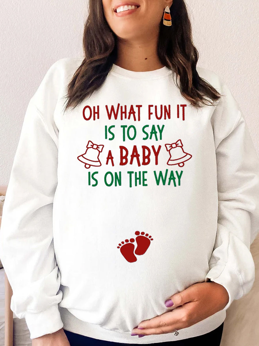 A Baby Is On The Way Couple Sweatshirt