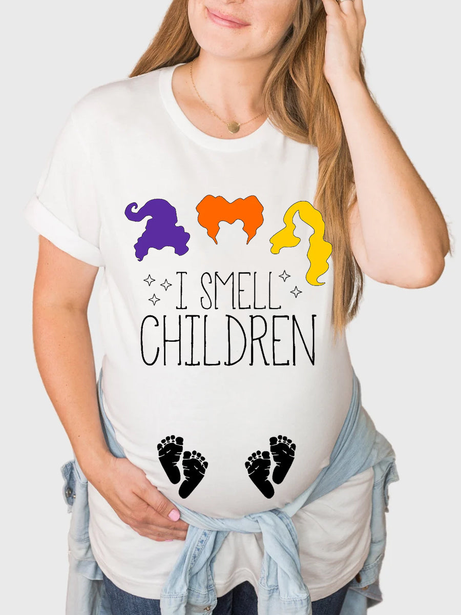 I Smell Children Twins Announcement Maternity Shirt