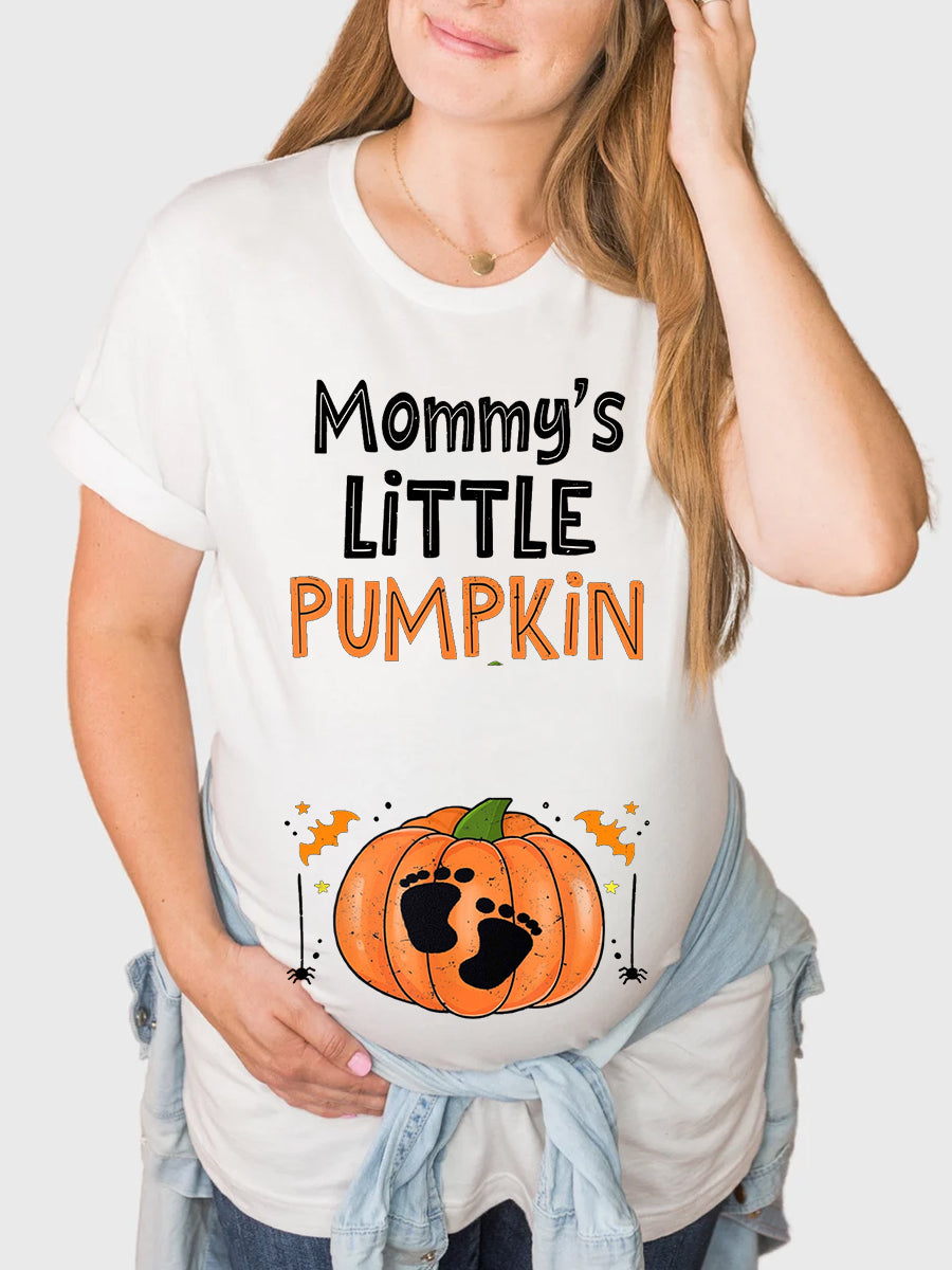 Mommy's Little Pumpkin Holiday Maternity Shirt