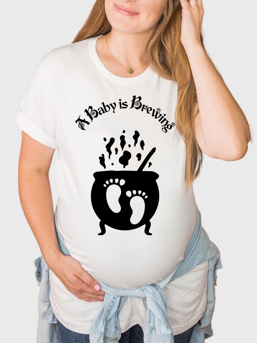 A Baby Is Brewing Maternity Shirt