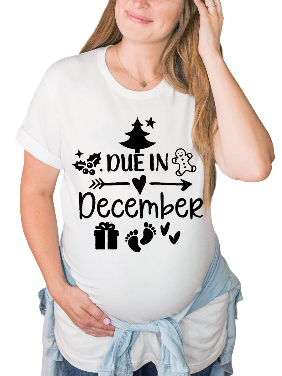 Due In December Maternity Shirt