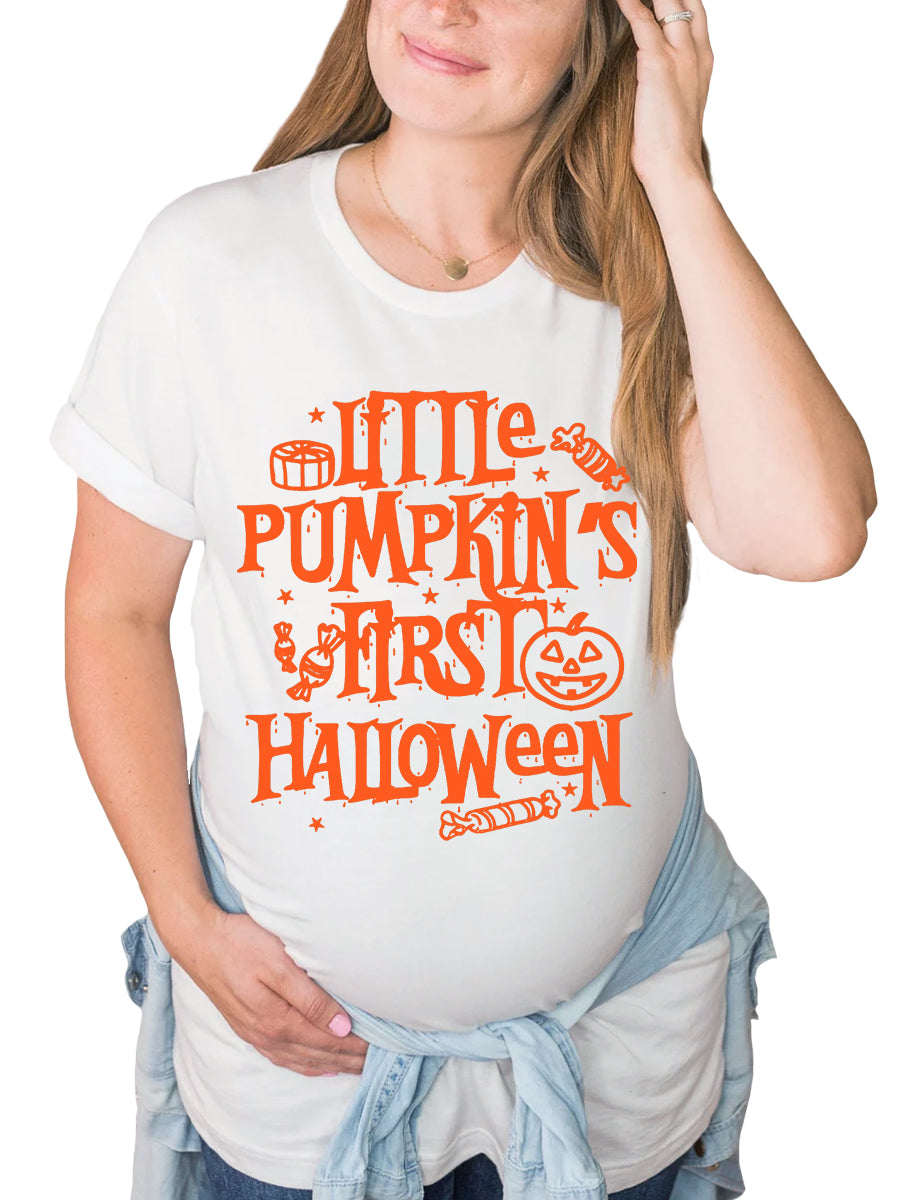 Little Pumpkin's First Halloween Maternity Shirt