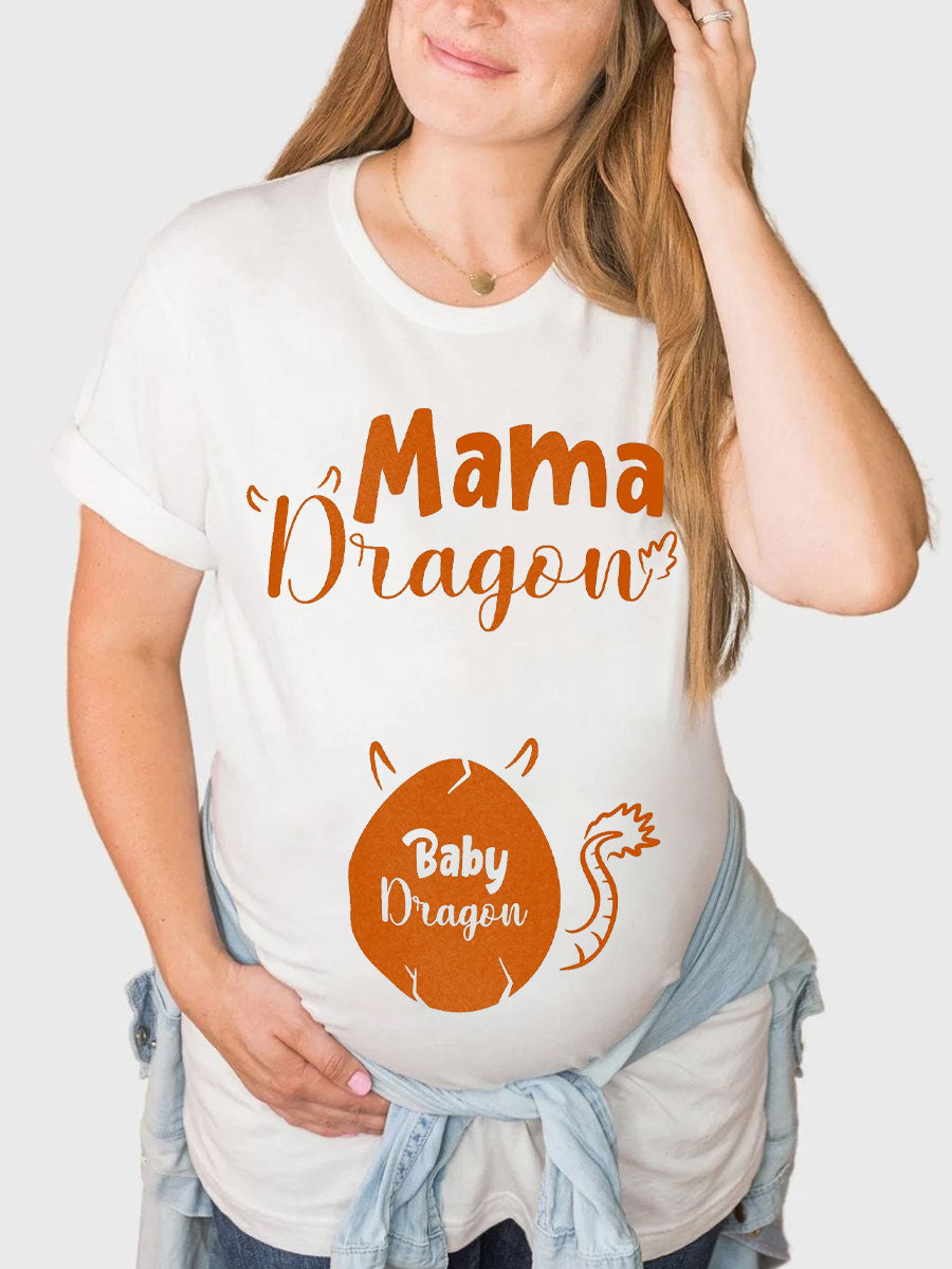 Mama Dragon and Daddy Dragon Couple Shirt