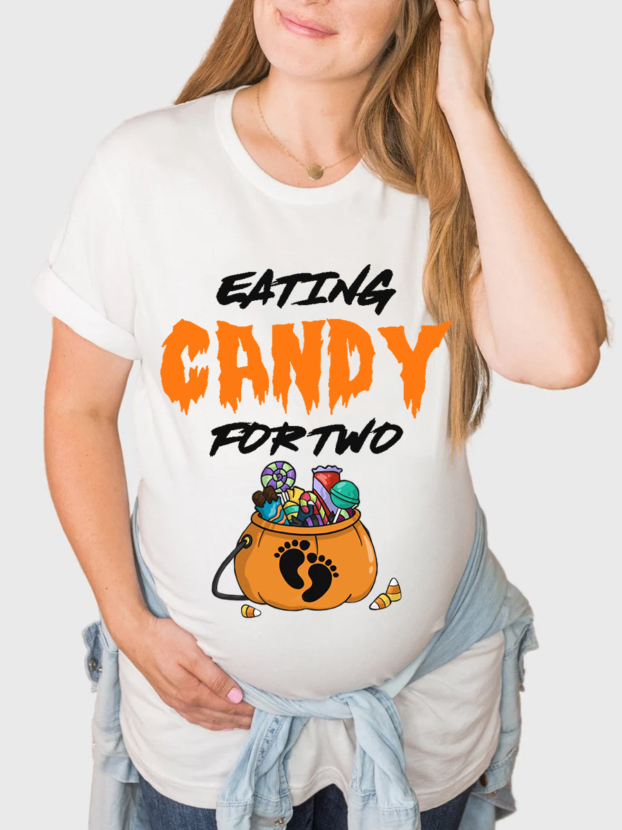 Eating Candy For Two Maternity Shirt