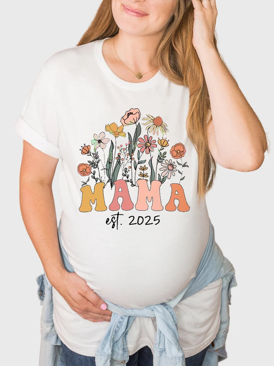 Mama Est. 2024/2025 Maternity Shirt