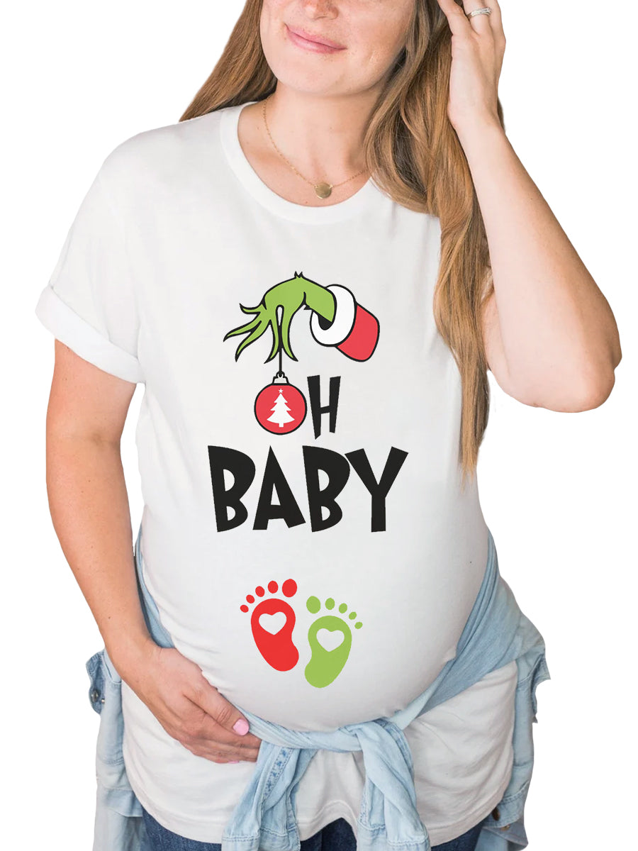 Oh Baby Christmas Maternity Shirt