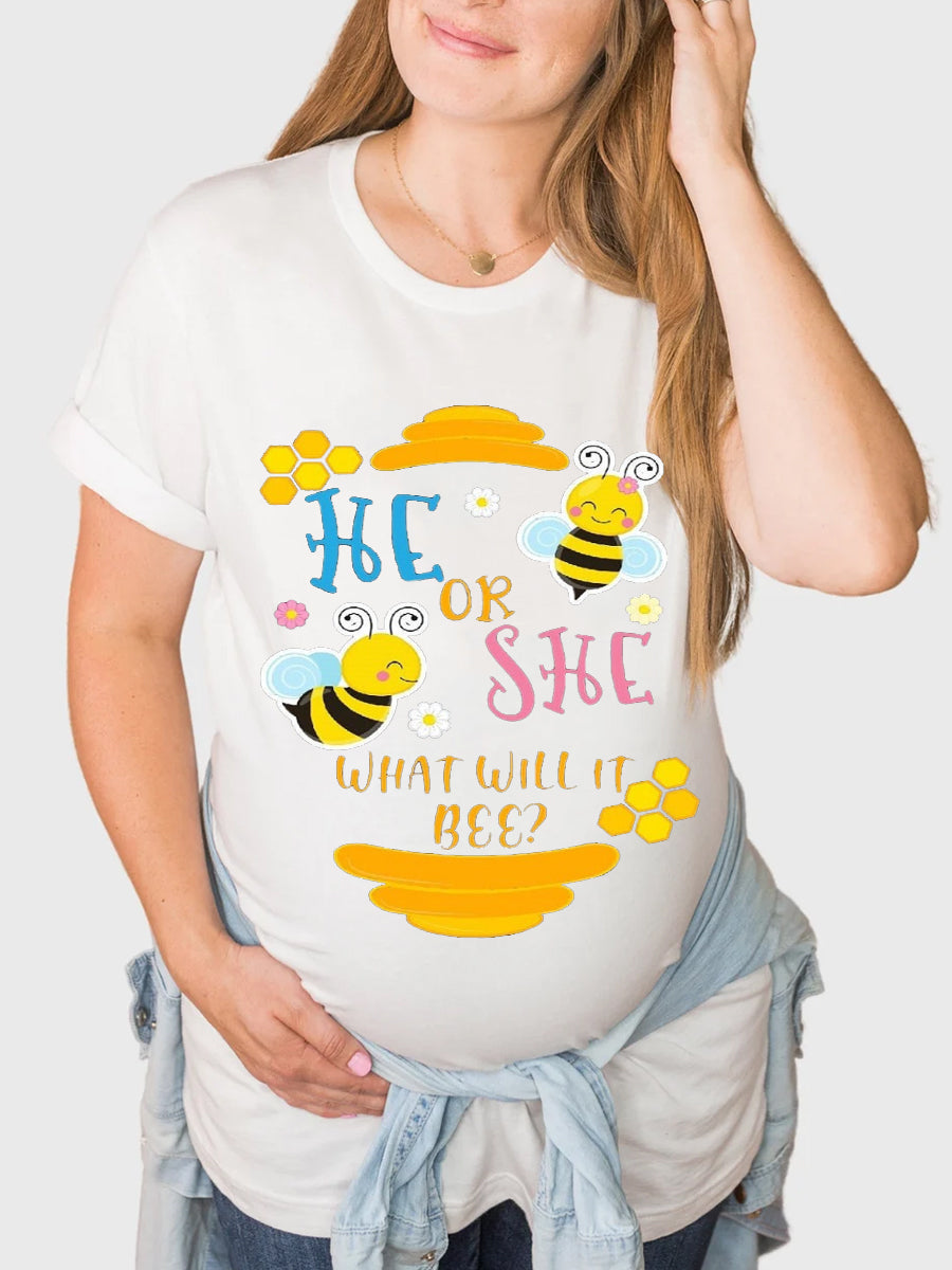 He Or She What Will It Bee Maternity Shirt