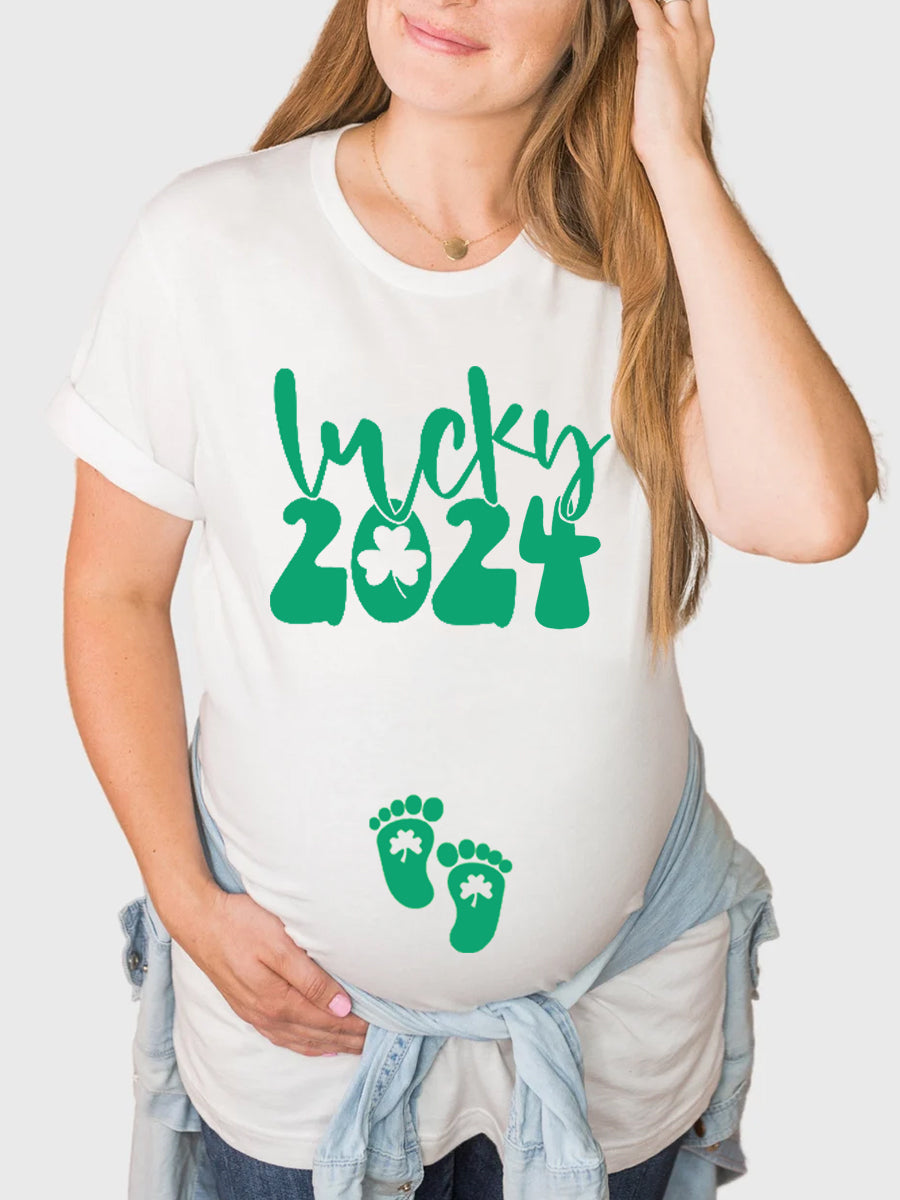 Lucky 2024 Maternity Shirt