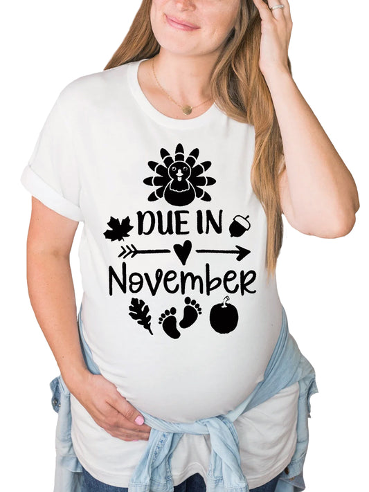 Due In November Maternity Shirt