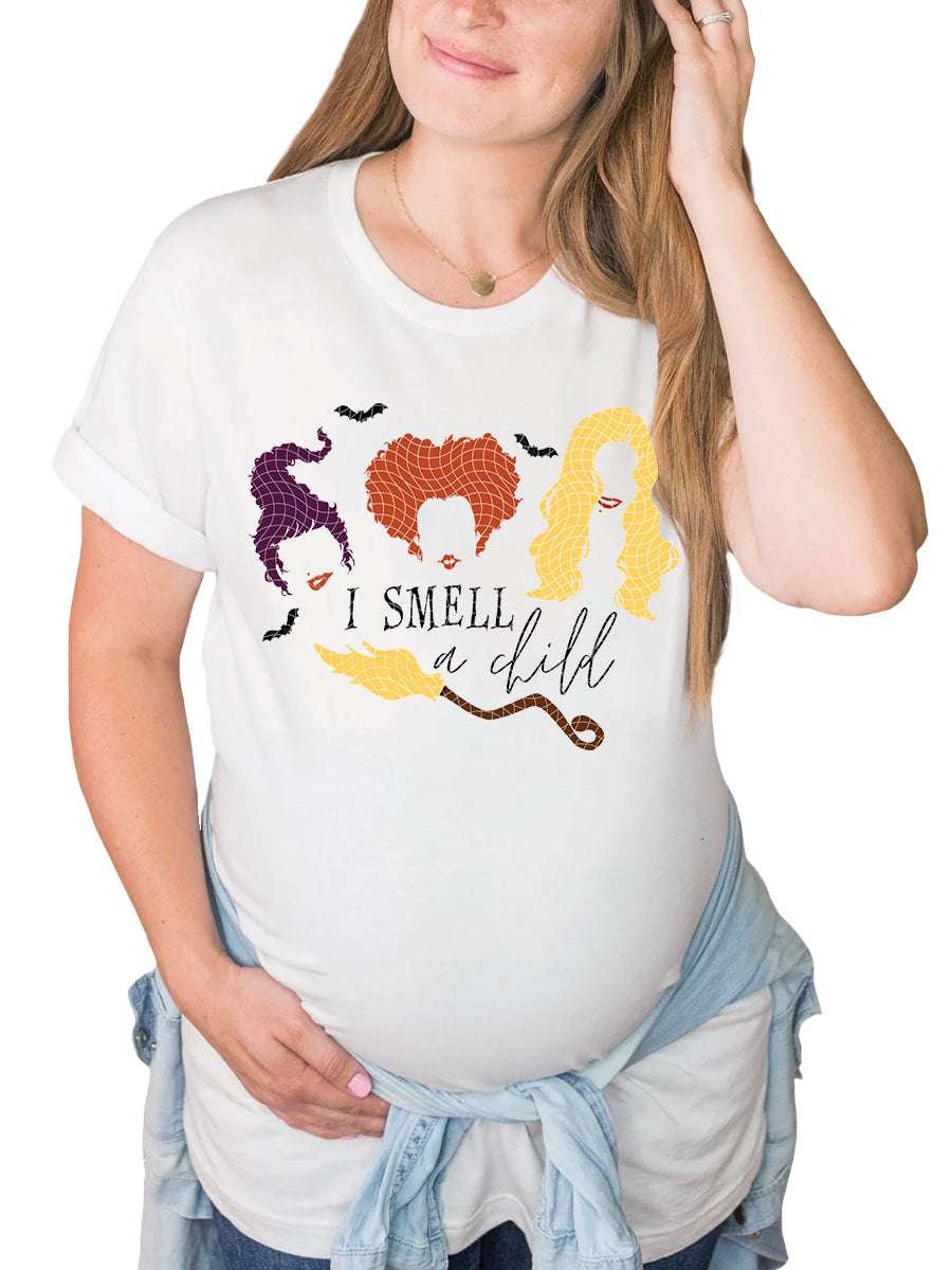 I Smell A Child Hocus Pocus Maternity Shirt