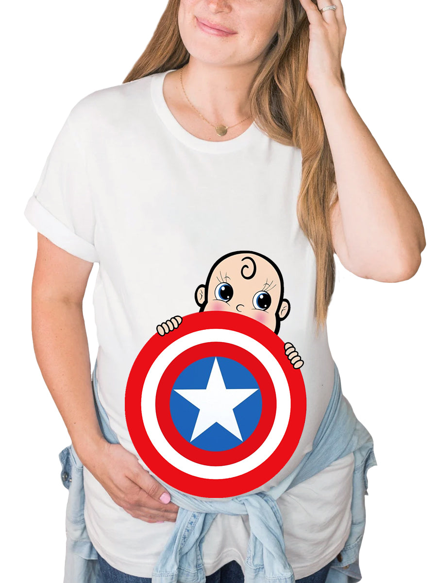 American Boy Pregnant Maternity Shirt