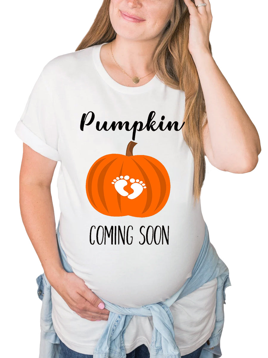 Pumpkin Coming Soon Maternity Shirt