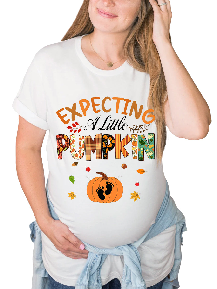 Expecting A Little Pumpkin Maternity Shirt