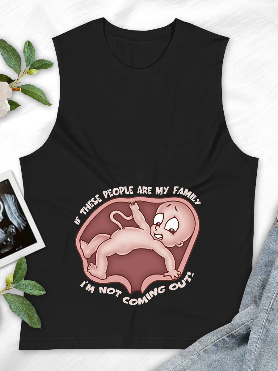 I‘m Not Coming Out Maternity Sweatshirt