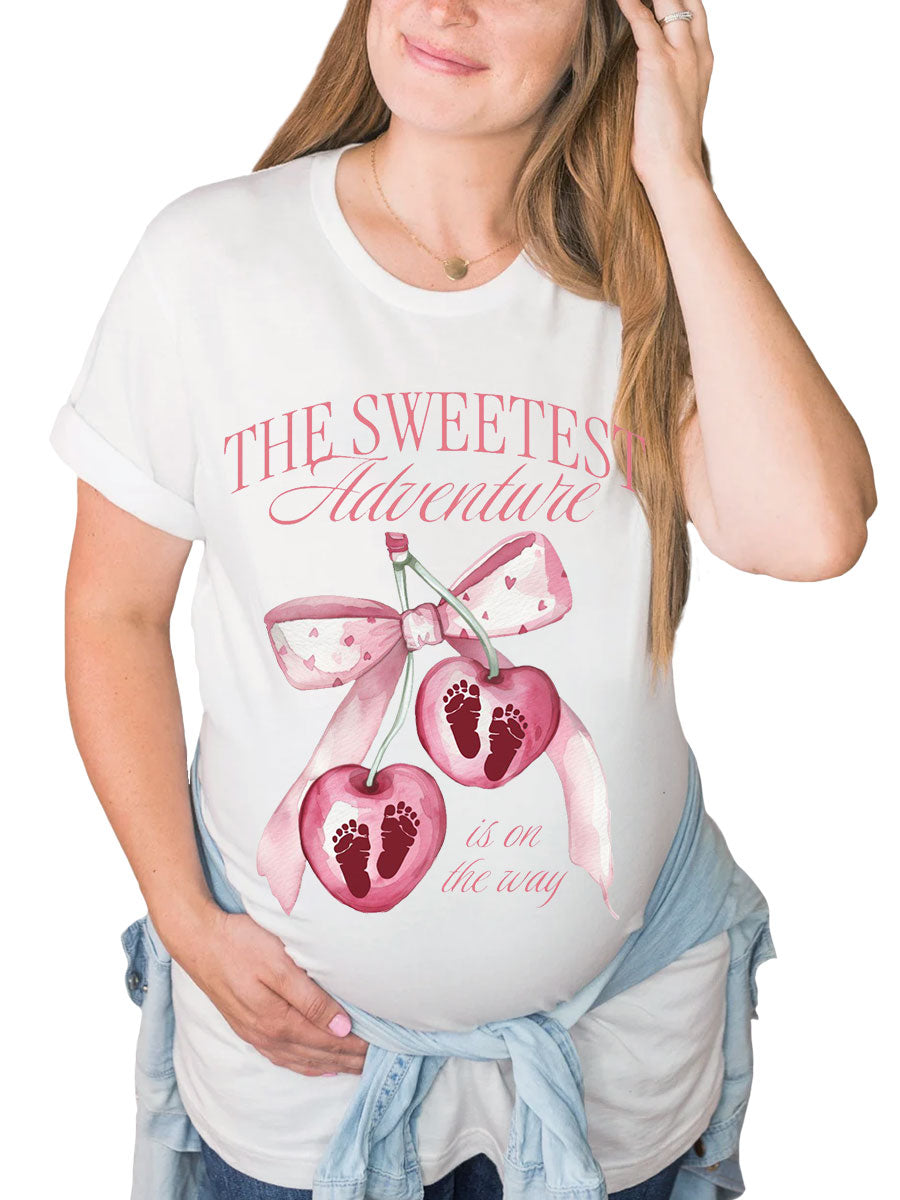 The Sweetest Adventure Is On The Way Maternity Shirt