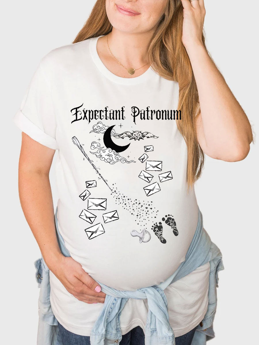 Expectant Patronum Pregnancy Announcement Maternity Shirt