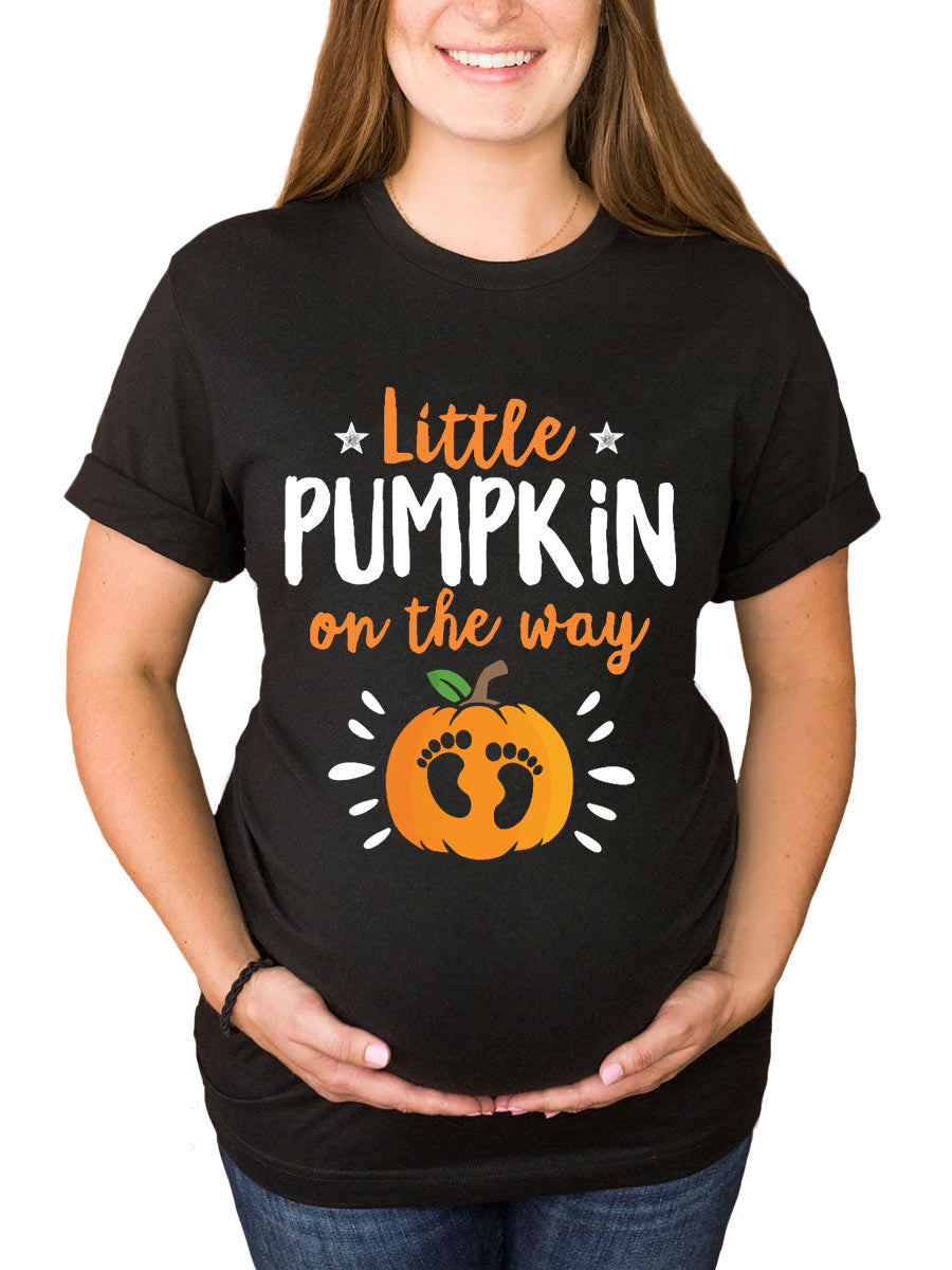 Little Pumpkin On The Way Funny Announcement Parents Sweatshirt