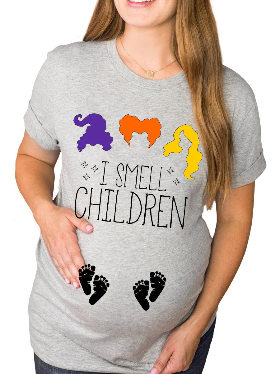 I Smell Children Twins Announcement Maternity Shirt