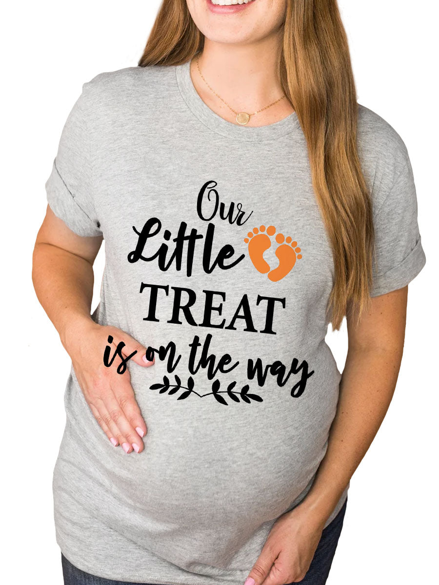 Our Little Treat Is On The Way Maternity Shirt