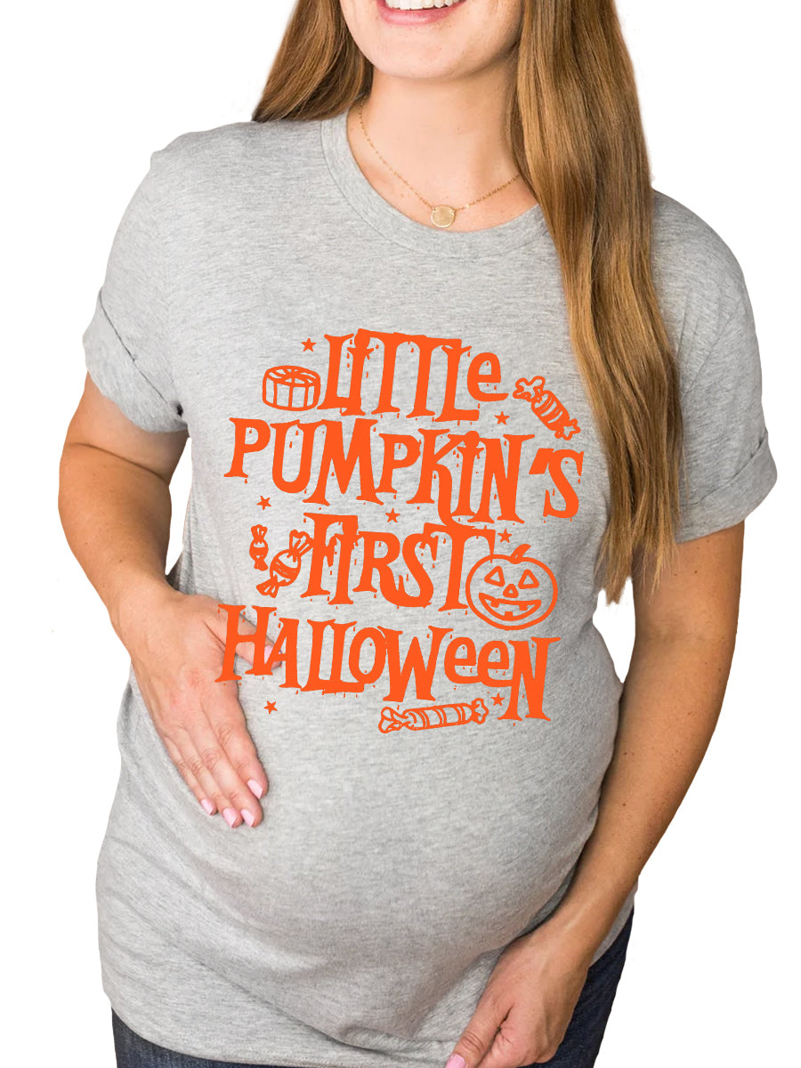 Little Pumpkin's First Halloween Maternity Shirt