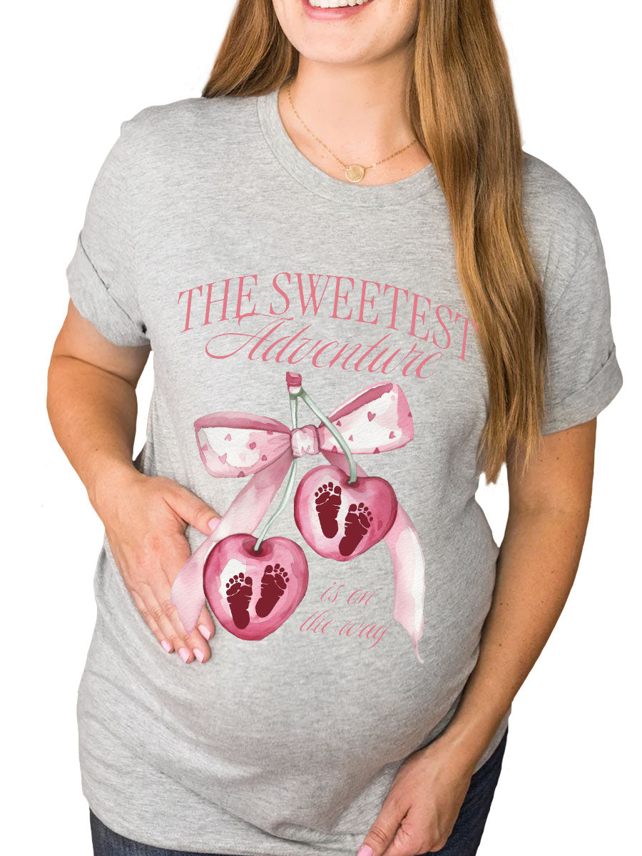 The Sweetest Adventure Is On The Way Maternity Shirt