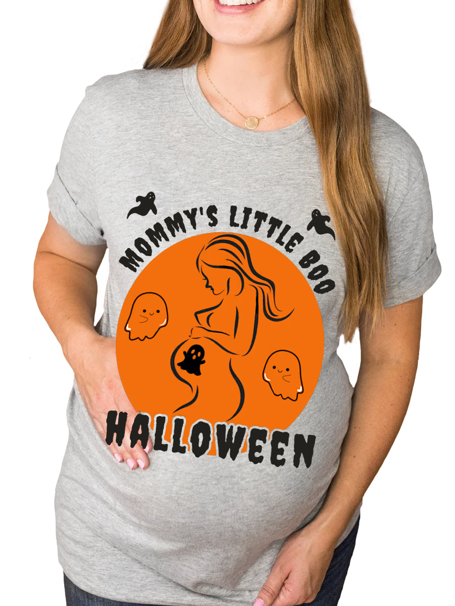 Mommy's Little Boo Maternity Halloween Shirt