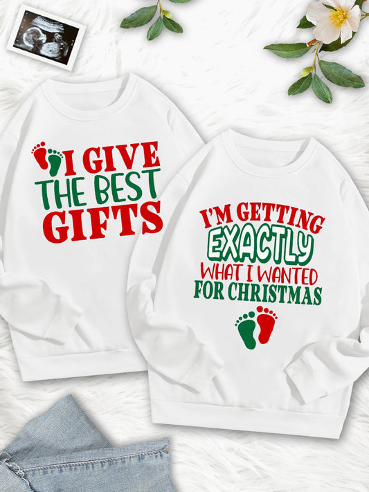 I'm Getting Exactly What I Wanted For Christmas Couple Sweatshirt