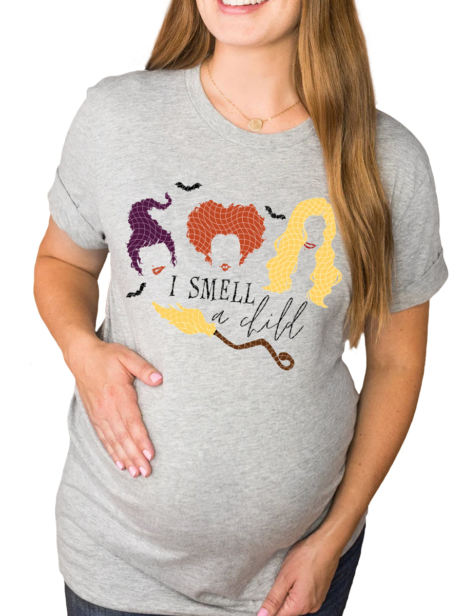 I Smell A Child Hocus Pocus Maternity Shirt