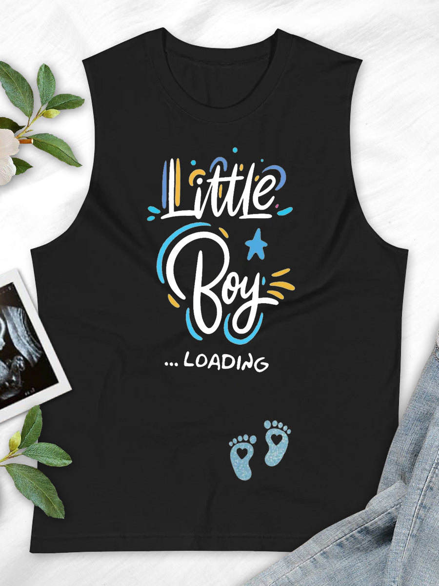 Little Boy Loading Gender Reveal Maternity Shirt