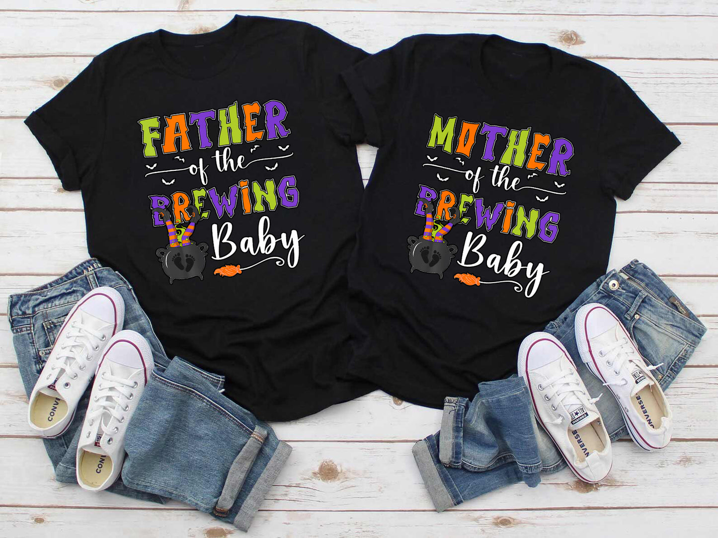 Mother Of The Brewing Baby Couple Shirt