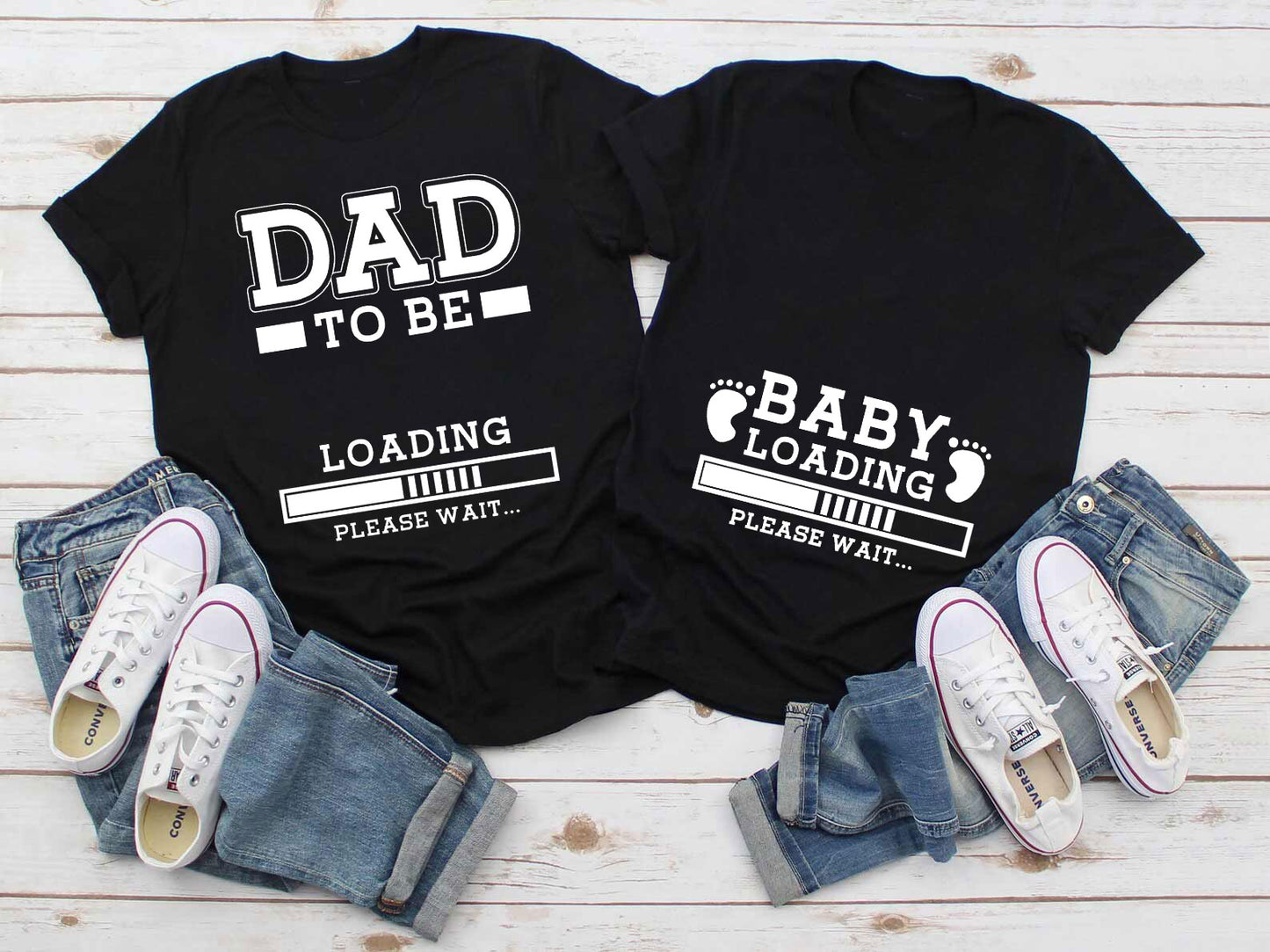 Baby Loading Please Wait Couple Shirt