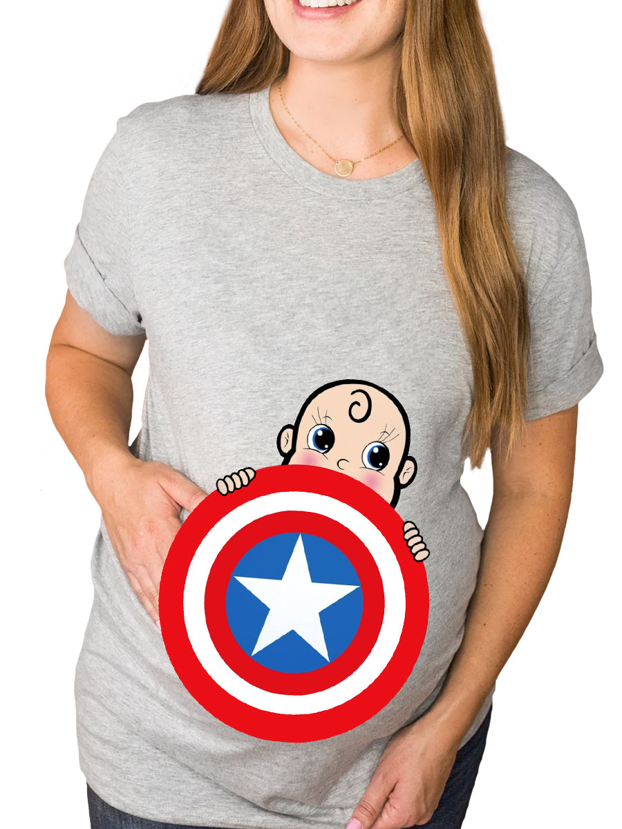 American Boy Pregnant Maternity Shirt