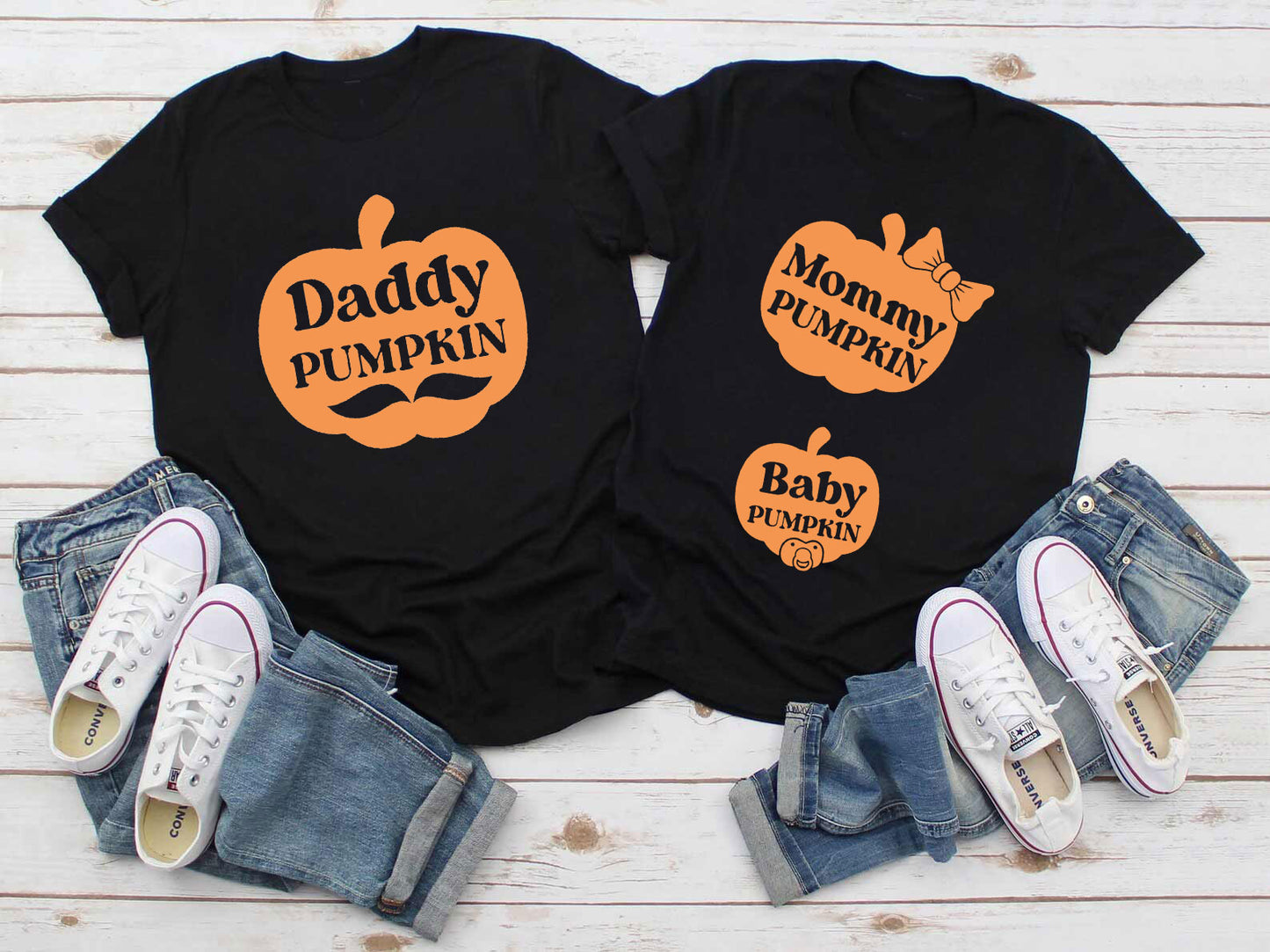 Mommy Pumpkin Baby Pumpkin Couple Shirt